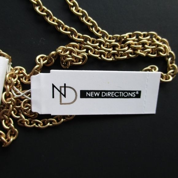 New DIRECTIONS Blue Tassel Necklace - Picture 4 of 5